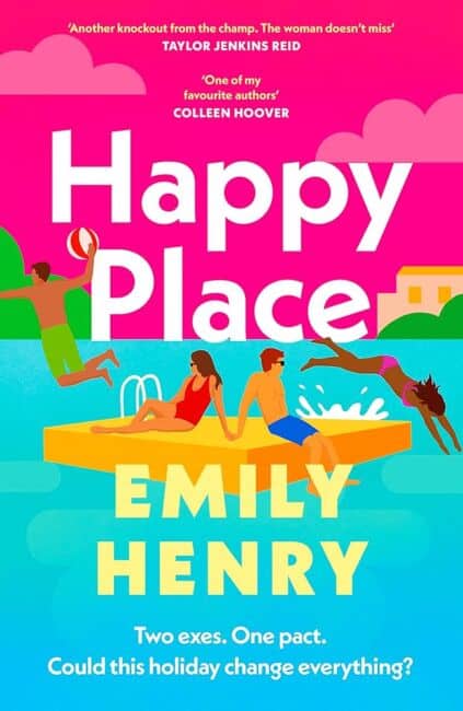 Book cover for "Happy Place" by Emily Henry